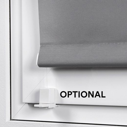 Estor Enrollable Clip & Fix Opaco Marfil 120 X 180 Cm