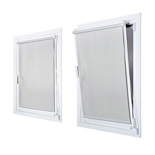 Estor Enrollable Clip & Fix Opaco Marfil 120 X 180 Cm