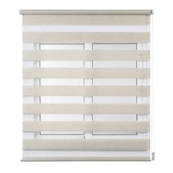 Estor Enrollable Clip & Fix, Noche & Dia, Lino 120 X 180 Cm