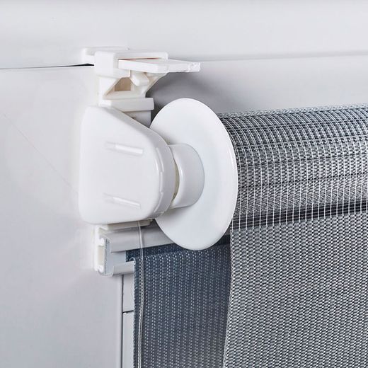 Estor Enrollable Clip & Fix, Noche & Dia, Plata 120 X 180 Cm