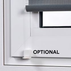 Estor Enrollable Clip & Fix, Noche & Dia, Plata 150 X 180 Cm