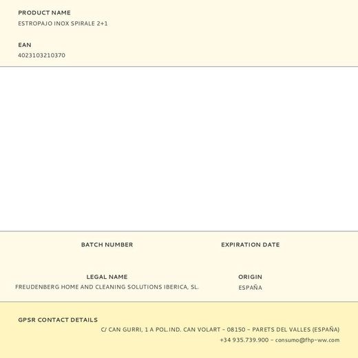 Estropajo Inox Spirale 2+1