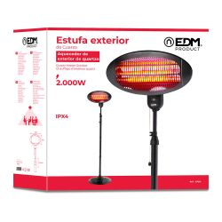 Estufa De Cuarzo De Exterior 2000 W