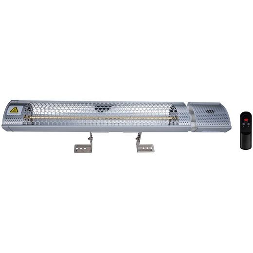 Estufa De Cuarzo De Pared Para Exteriores Con Control Remoto, 2000 W 67,5 X 10,5 X 7,5 Cm