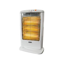 Estufa De Cuarzo Oscilante 400 / 800 / 1200 W Modelo Económico Anti-Vuelco