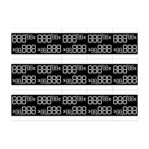 Etiquetas De Precios Personalizables, 54 X 33 Mm