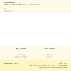 Expositor De Carton Para Papel De Lija 49X22X37Cm Edm