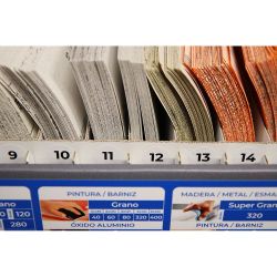 Expositor De Carton Para Papel De Lija 49X22X37Cm Edm