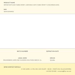 Expositor Pilada Turbo Smart. Contiene 5 Sets Turbo Smart Y 6 Recambios 2En1