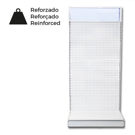 Expositor Reforzado Blanco Edm 92,5X210X41Cm