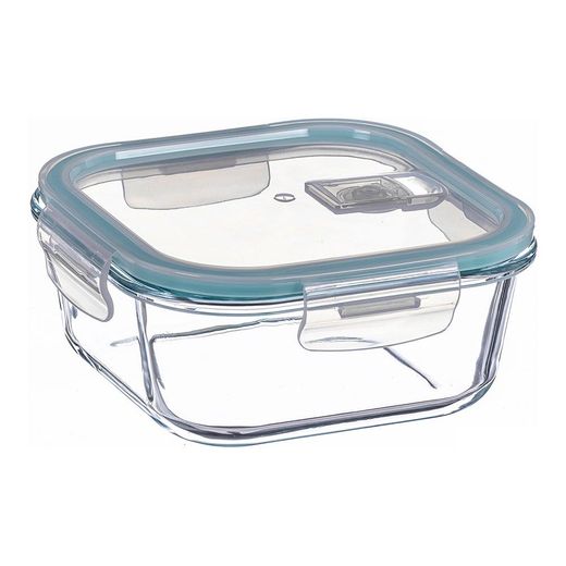 Fiambrera Borosilicato Cuadrada Hermética 800 Ml