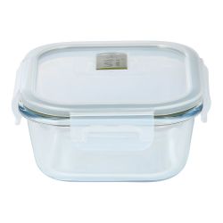 Fiambrera Hermética Redonda Borosilicato, Toledo, 1200 Ml, Ø19 X 8 Cm