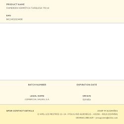 Fiambrera Hermética Turquesa 750 Ml