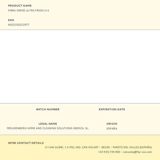 Fibra Verde Ultra Fresh 2+1