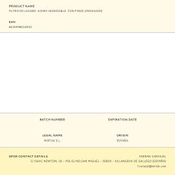 Filtro De Lavabo. Acero Inoxidable. Con Pinza (Envasado)