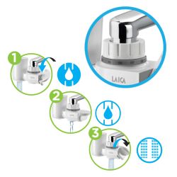 Filtro Hidrosmart Para Grifo Modelo Venezia R60A Laica