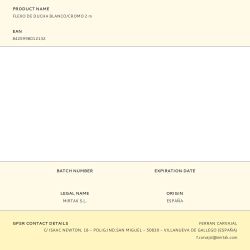 Flexo De Ducha Blanco/Cromo 2 M