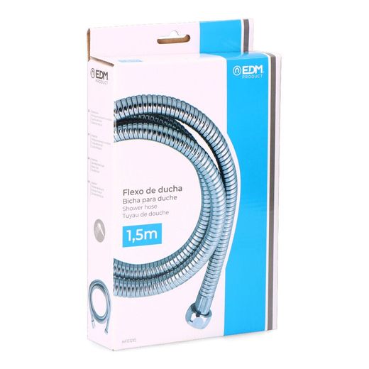Flexo De Ducha De Acero Inoxidable Cromo 1,5 M