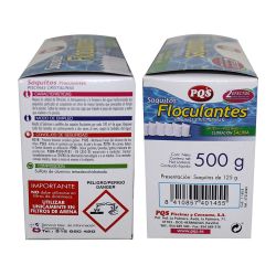 Floculante Clarificante Cartuchos, Especial Cloración Salina, Saquitos De 125 G, Estuche De 4 Uds