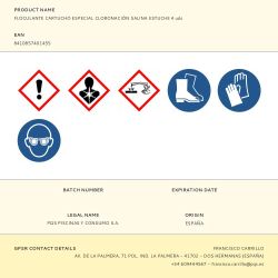 Floculante Clarificante Cartuchos, Especial Cloración Salina, Saquitos De 125 G, Estuche De 4 Uds