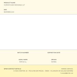 Floron Plano Inoxidable 1/2