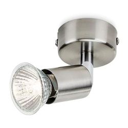 Foco 1 Elemento Limbali Gu10 (Bombilla No Incluida) Color Cromo Mate Ø 8 X 13 Cm