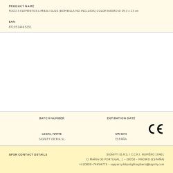 Foco 3 Elementos Limbali Gu10 (Bombilla No Incluida) Color Negro Ø 29,3 X 13 Cm