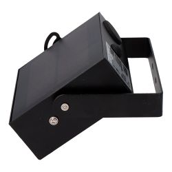 Foco Proyector Solar Auto Basculante, 10 W, 1800 Lm, 6500 K, Con Sensor Movimiento, Negro