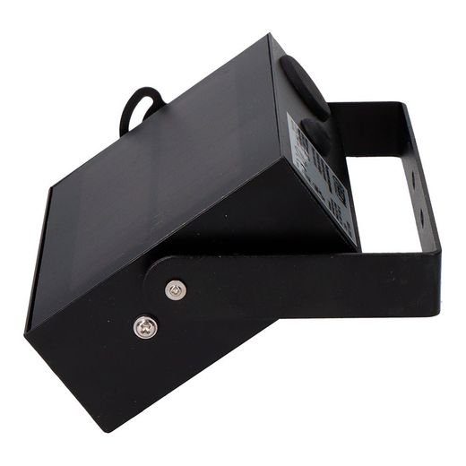 Foco Proyector Solar Auto Basculante, 10 W, 1800 Lm, 6500 K, Con Sensor Movimiento, Negro