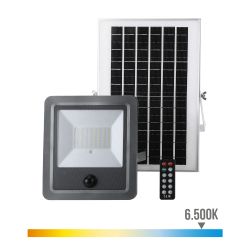 Foco Proyector Solar Con Sensor 100 W 1200 Lm 6500 K Luz Fría
