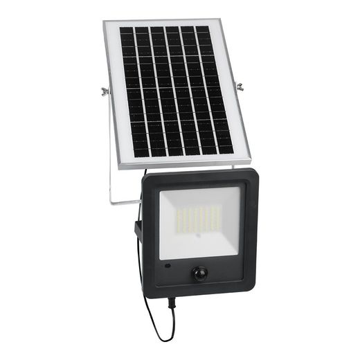 Foco Proyector Solar Con Sensor 100 W 1200 Lm 6500 K Luz Fría
