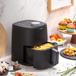 Freidora De Aire 2,2L 1200W Con Cesta V0103713 Innovagoods