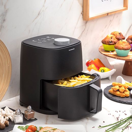 Freidora De Aire 2,2L 1200W Con Cesta V0103713 Innovagoods