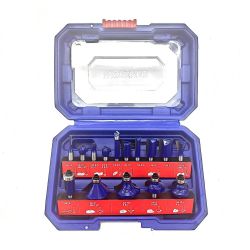 Fresa Para Madera 6,35 Mm, Juego 15 Piezas