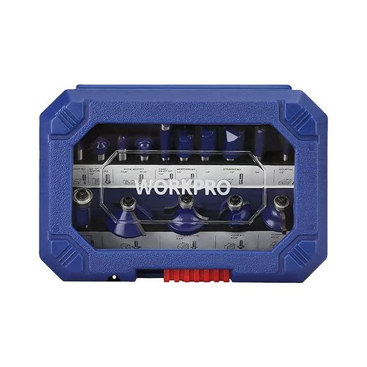 Fresa Para Madera 6,35 Mm, Juego 15 Piezas