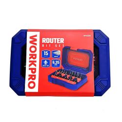 Fresa Para Madera 6,35 Mm, Juego 15 Piezas