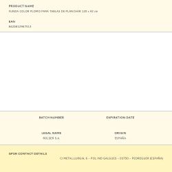 Funda Color Plomo Para Tablas De Planchar 120 X 42 Cm