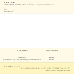 Funda Comfort Plus Para Tablas De Planchar 110 X 30 Cm Hasta 130 X 45 Cm