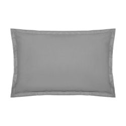 Funda De Almohada Algodón Gris 70 X 50 Cm