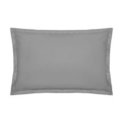 Funda De Almohada Algodón Gris 70 X 50 Cm