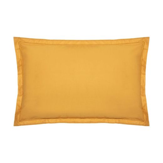 Funda De Almohada Algodón Mostaza 70 X 50 Cm