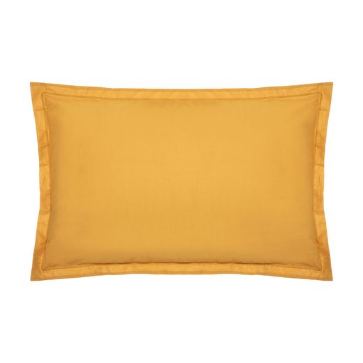 Funda De Almohada Algodón Mostaza 70 X 50 Cm