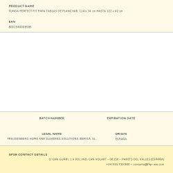 Funda Perfect Fit Para Tablas De Planchar, 114 X 34 Cm Hasta 122 X 42 Cm