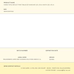 Funda Total Reflect Para Tablas De Planchar 120 X 38 Cm Hasta 130 X 45 Cm