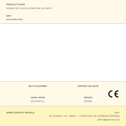 Fusible De Cuchilla Nh00 100 A Gc 500 V