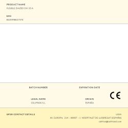 Fusible Diazed Diii 35 A