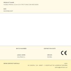Fusible Mt00 8 X 32 Mm 16 A Tipo Ticino Con Indicador