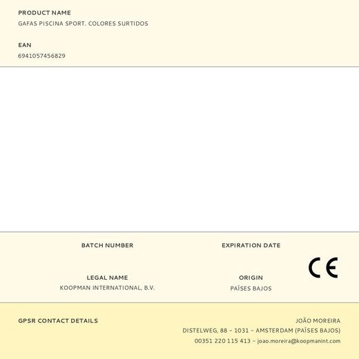 Gafas De Natación Sport Colores Surtidos