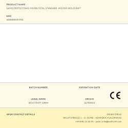 Gafas Protectoras Visión Total Standard. 4937000 Wolfcraft