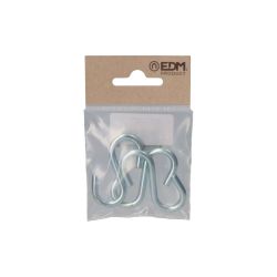 Gancho En Forma De S 50 Mm  Zincado, 3 Uds